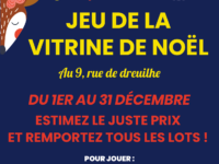 jeu de la vitrine de noël 2024 de l'association des commerçants de Revel