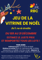 jeu de la vitrine de noël 2024 de l'association des commerçants de Revel